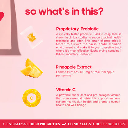 Quitmood Vaginal Probiotics Pineapple Gummies - 15 Days