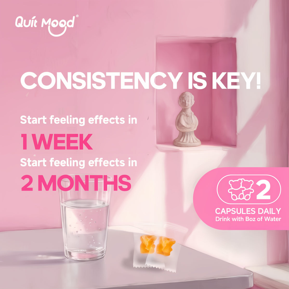 Quitmood Vaginal Probiotics Pineapple Gummies - 15 Days